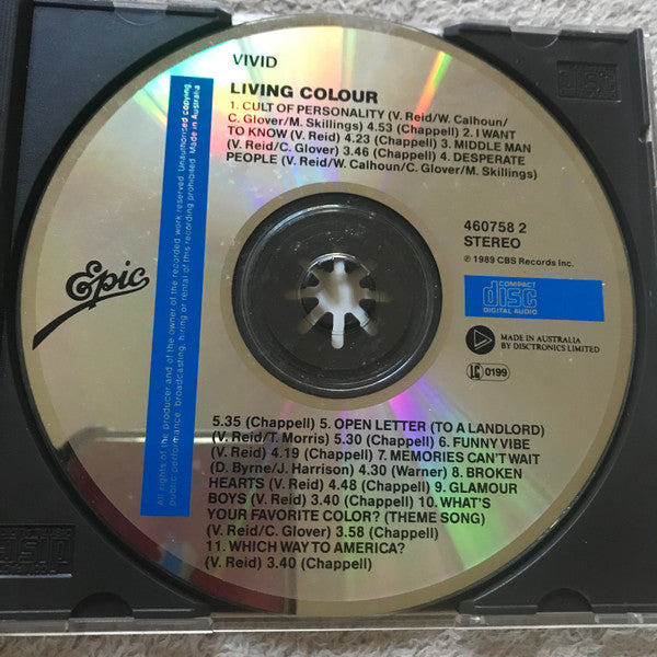 Living Colour : Vivid (CD, Album)