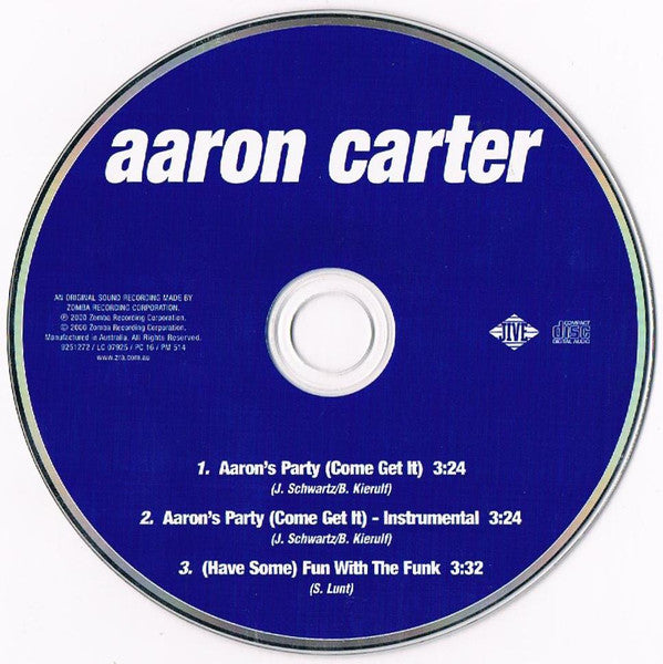 Aaron Carter : Aaron's Party (Come Get It) (CD, Single)
