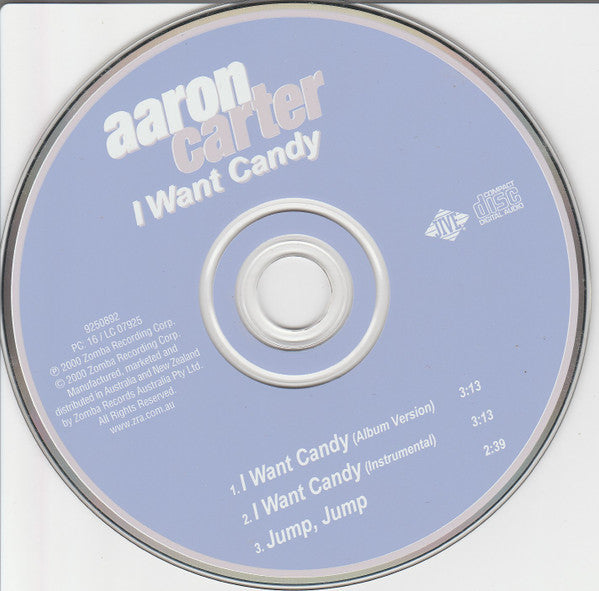 Aaron Carter : I Want Candy (CD, Single)