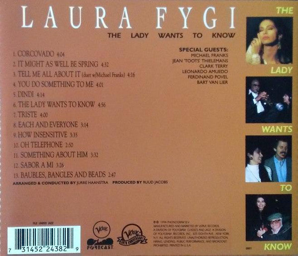 Laura Fygi : The Lady Wants To Know (CD, Album)