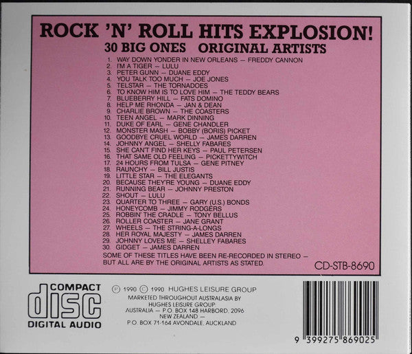 Various : Rock N Roll Hits Explosion (CD, Comp)