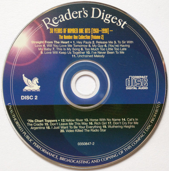 Various : 30 Years Of Number One Hits (1960-1990) (3xCD, Comp, RM)