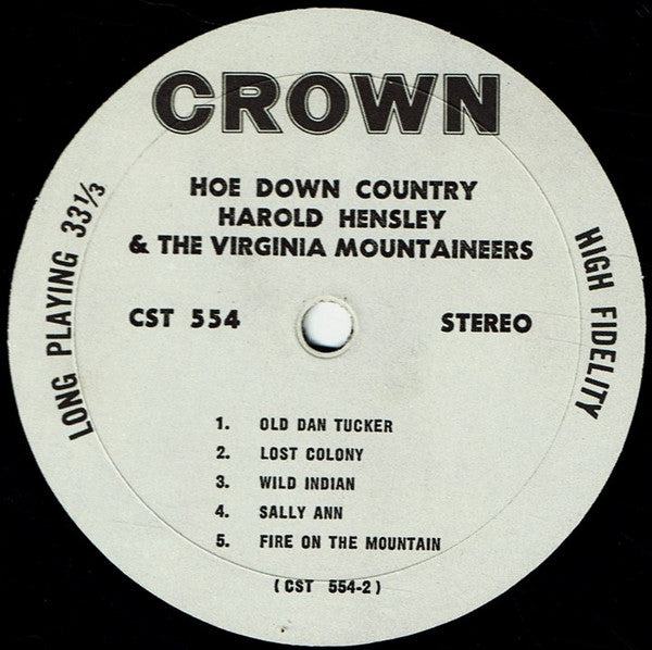Harold Hensley And The Virginia Mountaineers : Hoedown Country (LP)