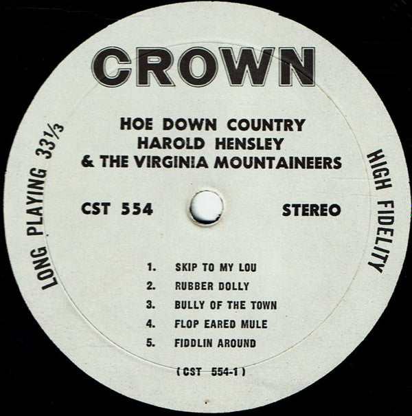Harold Hensley And The Virginia Mountaineers : Hoedown Country (LP)