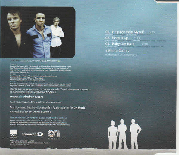 Zinc (10) : Help Me Help Myself (CD, Single, Enh)