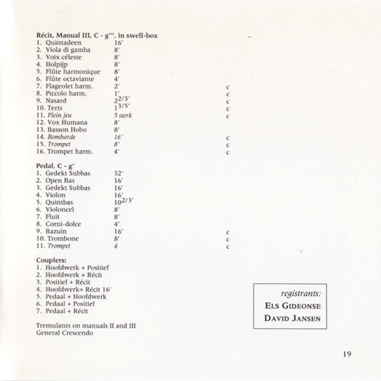 Franz Liszt, Leo van Doeselaar : Organ Works - The Amsterdam Concertgebouw Organ (CD, Album)
