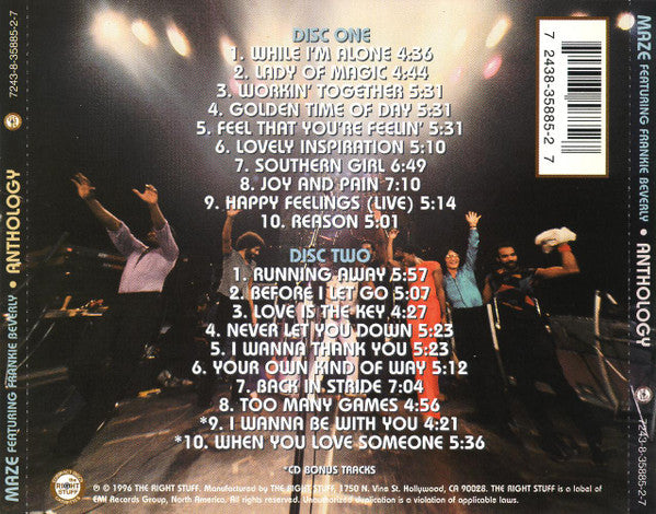 Maze Featuring Frankie Beverly : Anthology (2xCD, Comp)