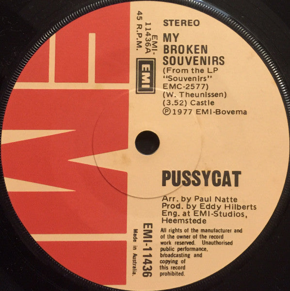 Pussycat (2) : My Broken Souvenirs (7", Single)