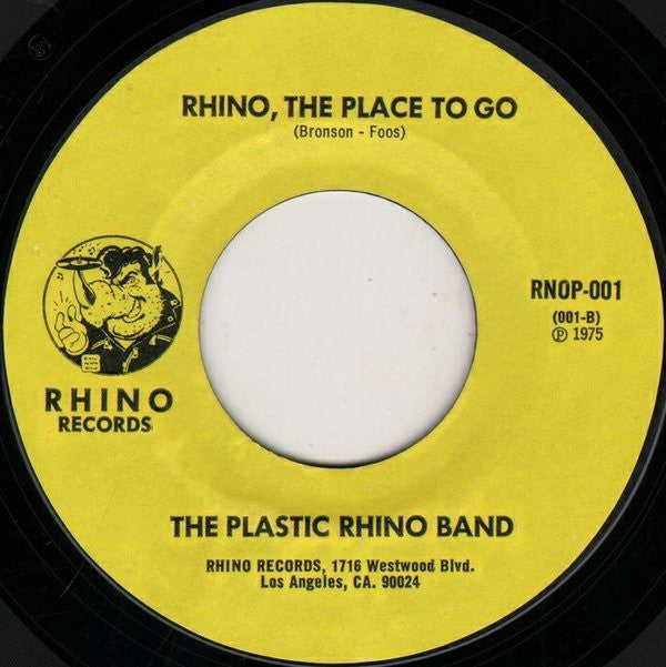 Wild Man Fischer / The Plastic Rhino Band : Go To Rhino Records / Rhino, The Place To Go (7", Single)