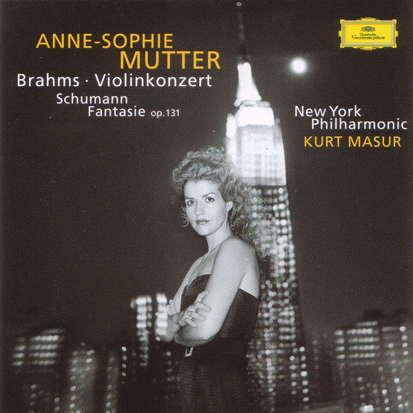 Brahms* / Schumann* - Anne-Sophie Mutter, New York Philharmonic, Kurt Masur : Violinkonzert / Fantasie Op. 131 (CD, Album)