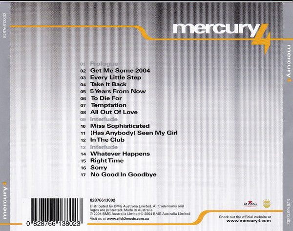 Mercury4 : Mercury4 (CD, Album)