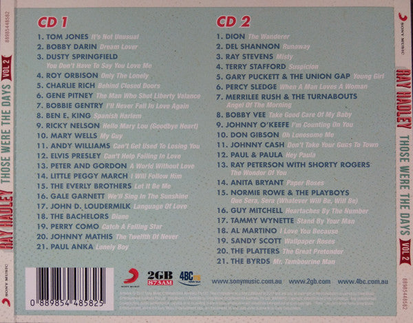 Various : Ray Hadley Those Were The Days, Vol. 2 (2xCD, Comp)