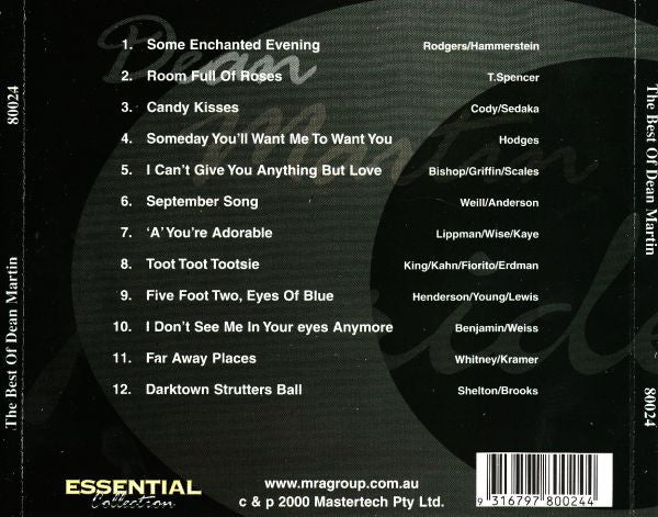 Dean Martin : The Best Of  (CD, Comp)