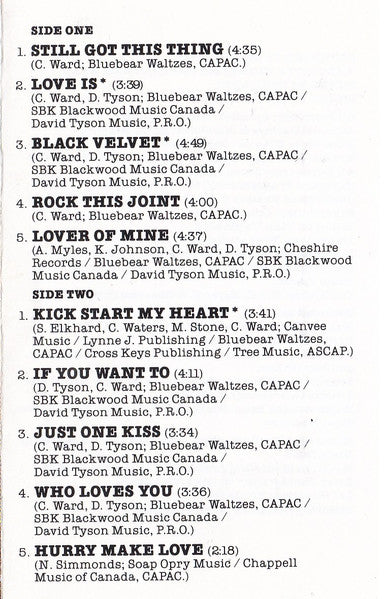 Alannah Myles : Alannah Myles (Cass, Album)