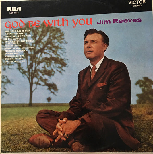 Jim Reeves : God Be With You (LP, Album, RE)