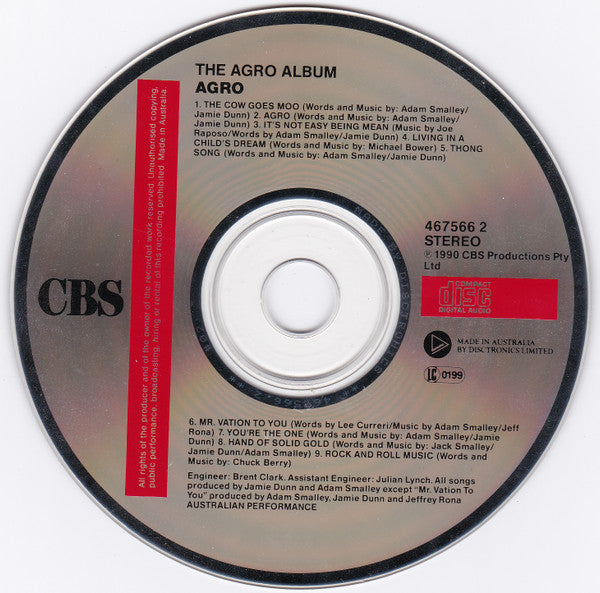 Agro (10) : The Agro Album (CD, Album)