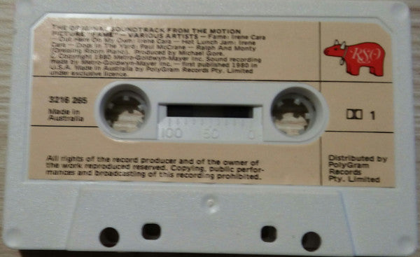 Various : Fame (The Original Soundtrack From The Motion Picture) (Cass, Album)