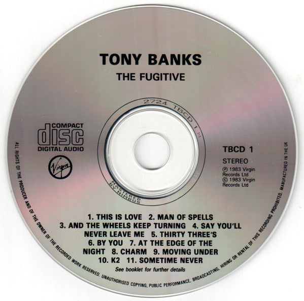 Tony Banks : The Fugitive (CD, Album, RE, Nim)