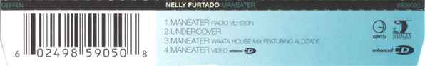 Nelly Furtado : Maneater (CD, Single, Enh)