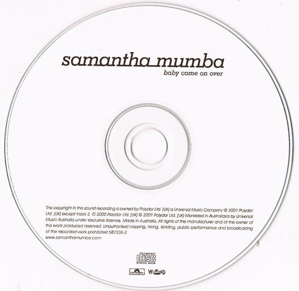 Samantha Mumba : Baby Come On Over (CD, Single, Enh)