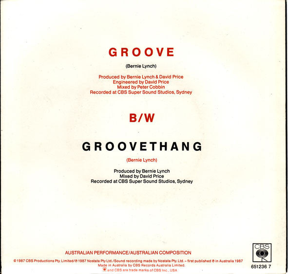 Eurogliders : Groove (7", Single)