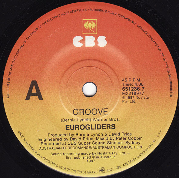 Eurogliders : Groove (7", Single)