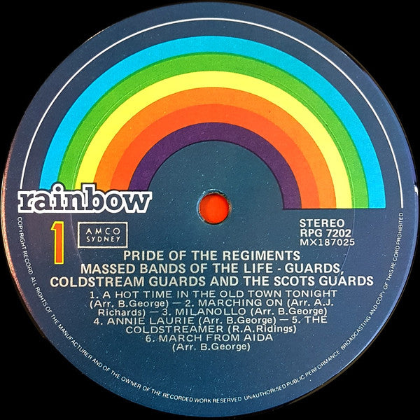 The Band Of The Life Guards, Coldstream Guards, Pipes And Drums Of The Scots Guards : Pride Of The Regiments (LP, Album)