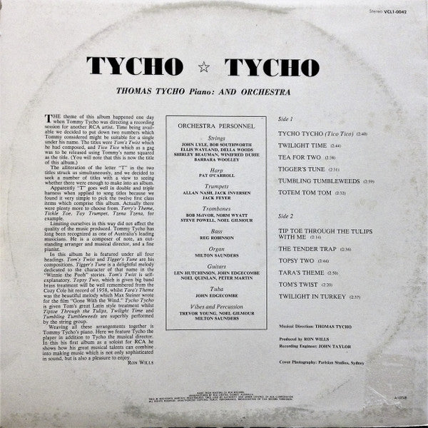 Thomas Tycho* : Tycho Tycho (LP, Album, RE)