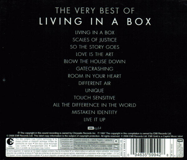Living In A Box : The Very Best Of Living In A Box (CD, Comp, Copy Prot., RE)