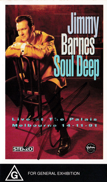 Jimmy Barnes : Soul Deep - Live At The Palais Melbourne 14-11-91 (VHS, PAL)