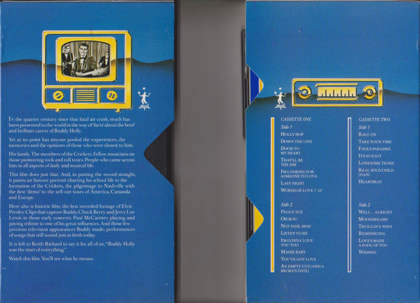 Buddy Holly : The Real Buddy Holly Story (VHS, Mono, Ltd, S/Edition, PAL, Hi- + 2xCass, Comp)