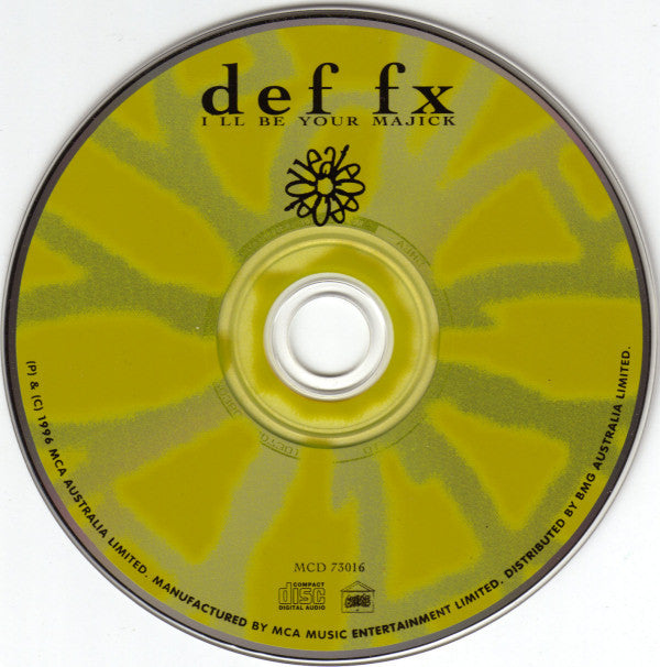 Def FX : I'll Be Your Majick (CD, Single)