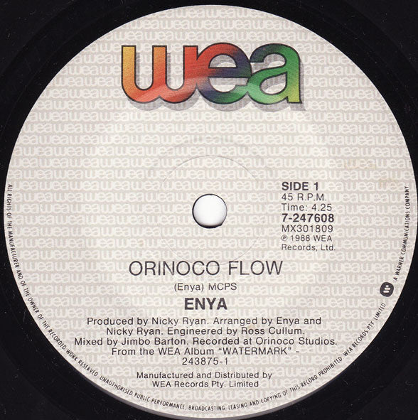 Enya : Orinoco Flow (7", Single)