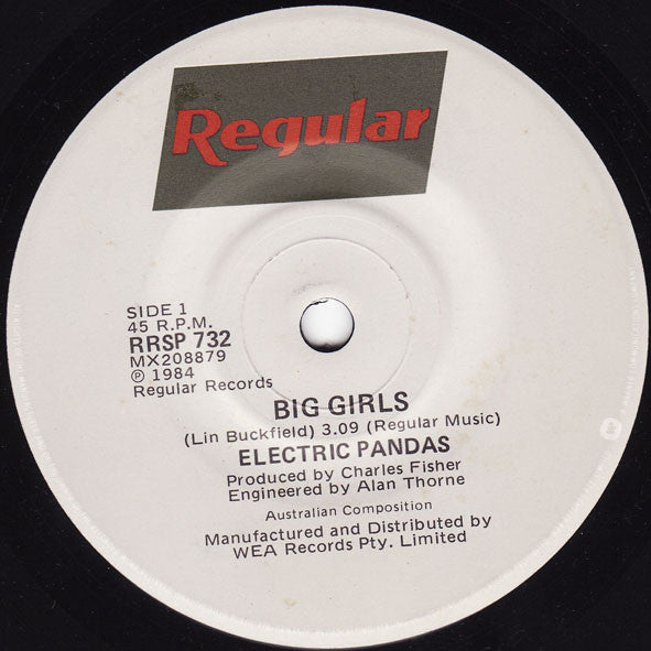 Electric Pandas : Big Girls (7", Single)
