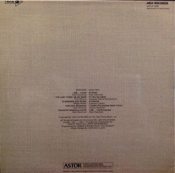 Neil Diamond : Stones (LP, Album, RE)
