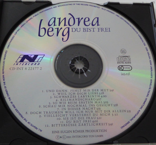 Andrea Berg : Du Bist Frei (CD, Album, RE)