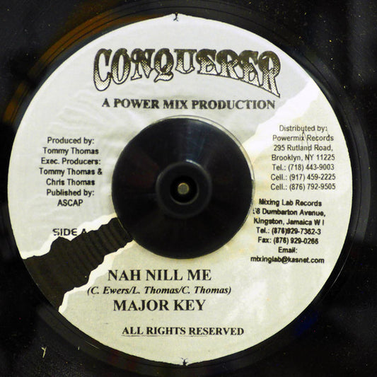 Major Key (2) : Nah Nill Me (7")