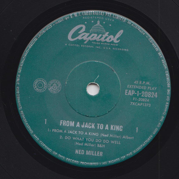 Ned Miller : From A Jack To A King (7", EP)