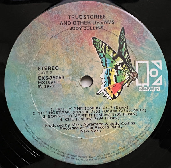 Judy Collins : True Stories And Other Dreams (LP, Album)