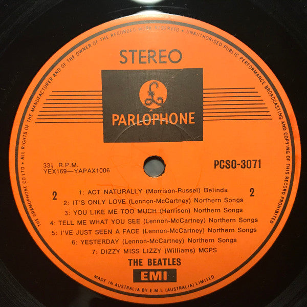 The Beatles : Help! (LP, Album, RE)