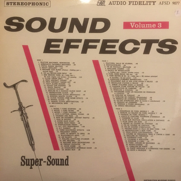 No Artist : Sound Effects Volume 3 (LP)