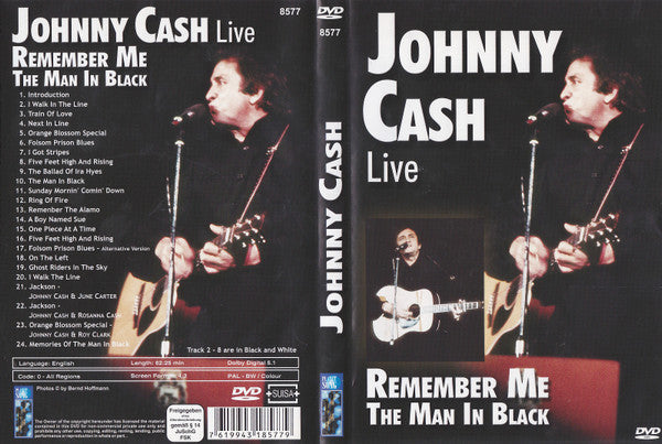 Johnny Cash : Live - Remember Me The Man In Black (DVD-V, PAL)