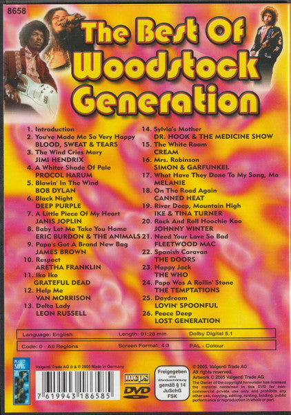 Various : The Best Of Woodstock Generation (DVD-V, Comp, PAL,  Al)