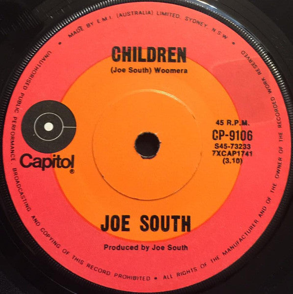 Joe South : Children (7", Single)