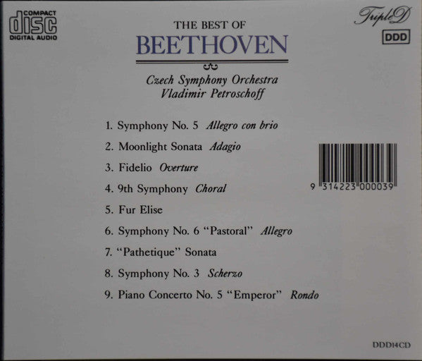 Ludwig van Beethoven, Czech Symphony Orchestra : The Best Of Beethoven (CD, Comp)
