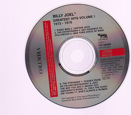 Billy Joel : Greatest Hits Volume I & Volume II (2xCD, Comp, RE, Fat)