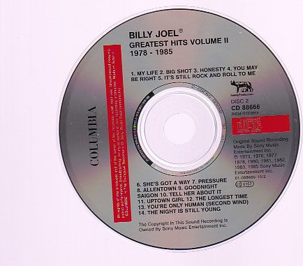 Billy Joel : Greatest Hits Volume I & Volume II (2xCD, Comp, RE, Fat)