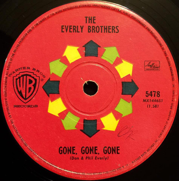 Everly Brothers : Gone, Gone, Gone (7", Single)