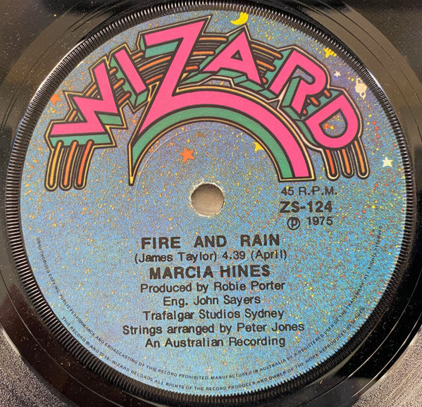 Marcia Hines : Fire And Rain (7", Single, Lab)