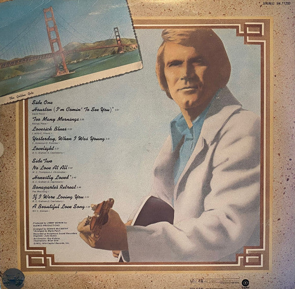 Glen Campbell : Houston (I'm Comin' To See You!) (LP, Album)